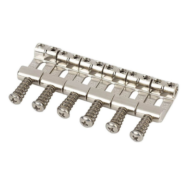 Highwood HG105-NI contoured vintage S-style bridge saddles 10,50mm string spacing, nickel, set of 6