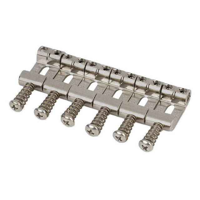 Highwood HG112-NIR contoured vintage S-style bridge saddles 11,20mm string spacing, nickel RELICED, set of 6