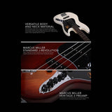 Sire V3+ 5/BKS Marcus Miller 2nd Gen Basgitaar Black Satin