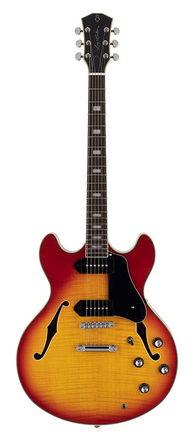 Sire Guitars H7V/CS Elektrische archtop gitaar met P90s cherry sunburst