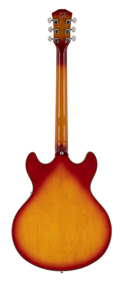 Sire Guitars H7V/CS Elektrische archtop gitaar met P90s cherry sunburst