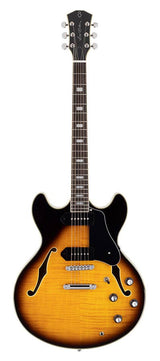 Sire Guitars H7V/VS Elektrische archtop gitaar met P90s vintage sunburst