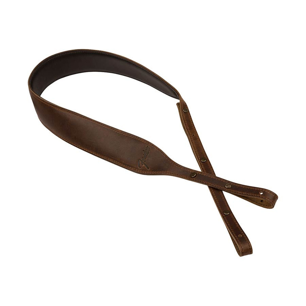 Fender 990614021 Paramount banjo leather strap, brown