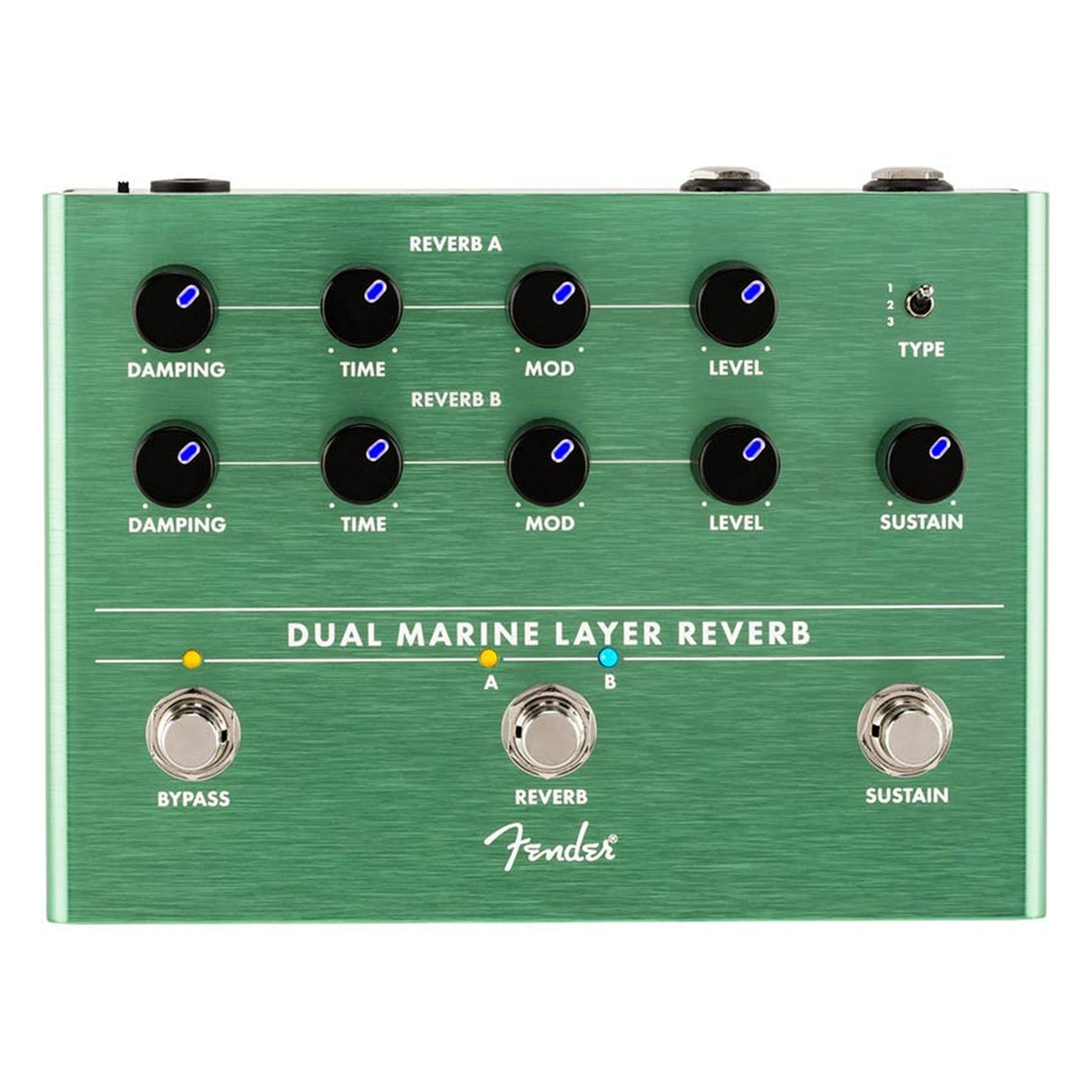 Fender 234563000 Dual Marine Layer Reverb, effect pedaal voor gitaar of bas