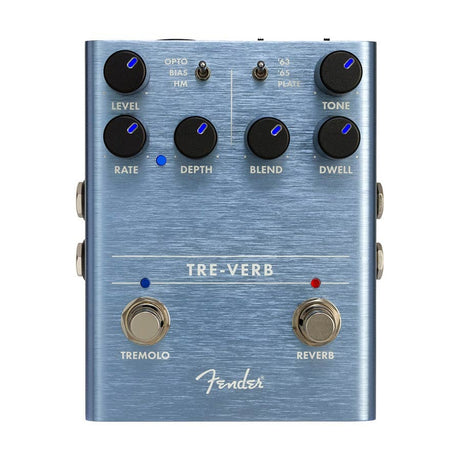 Fender 234541000 Tre-Verb Digital Reverb/Tremolo, effect pedaal voor gitaar of bas