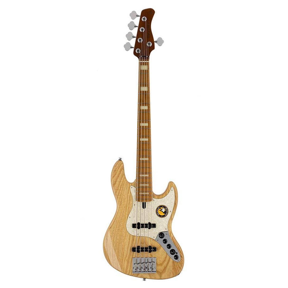 Sire Basses V8 S5/NT Swamp ash 5-snarige actieve basgitaar natuurlijk