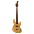 Sire Basses V10 DX4/NT Swamp ash + gevlamd esdoorn 4-snarige actieve basgitaar natuurlijk, met koffer