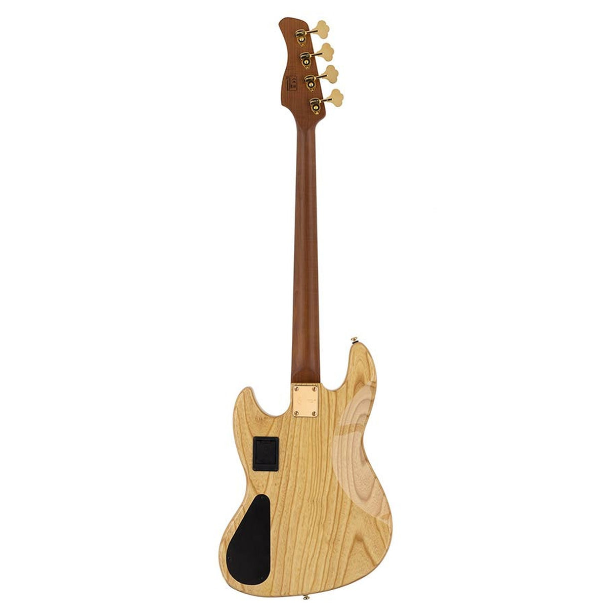 Sire Basses V10 DX4/NT Swamp ash + gevlamd esdoorn 4-snarige actieve basgitaar natuurlijk, met koffer