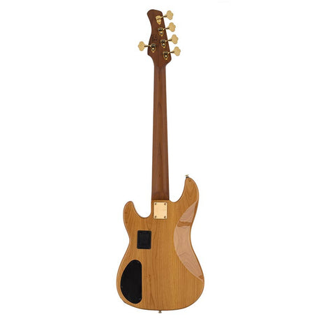 Sire Basses P10 DX5/NT Swamp ash + gevlamd esdoorn 5-snarige actieve basgitaar natuurlijk, met harde koffer