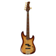 Sire Basses P10 DX5/TS Swamp ash + gevlamd esdoorn 5-snarige actieve basgitaar tobacco sunburst, met harde koffer