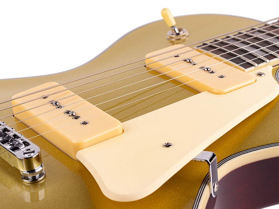 Sire Guitars L7V/GD Elektrische gitaar L-stijl met P90s goldtop