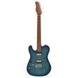 Sire Guitars T7FML/TBL Linkshandige elektrische gitaar T-stijl gevlamd esdoorn bovenblad transparant blauw