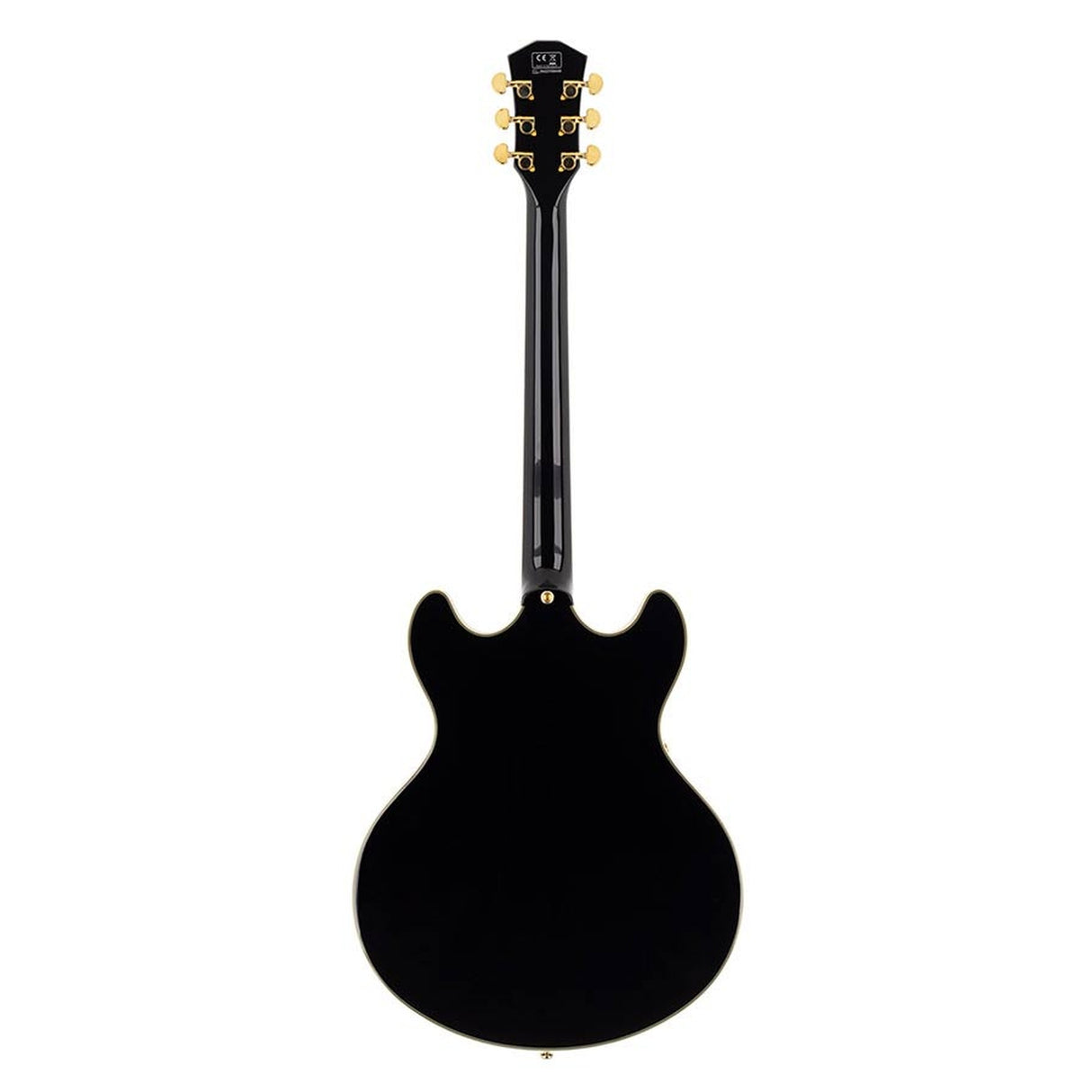 Sire Guitars H7VL/BK Linkshandige elektrische archtop gitaar met P90s zwart