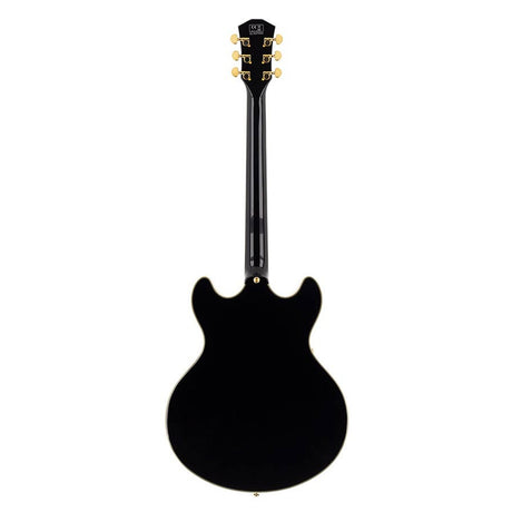 Sire Guitars H7VL/BK Linkshandige elektrische archtop gitaar met P90s zwart