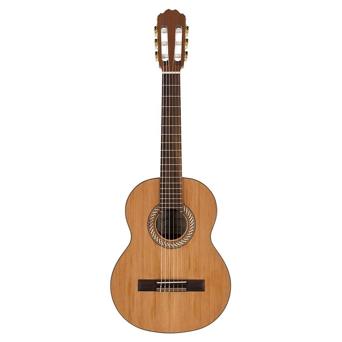 Kremona S53C klassieke gitaar 1/2 schaal, massief ceder en sapele, glansafwerking