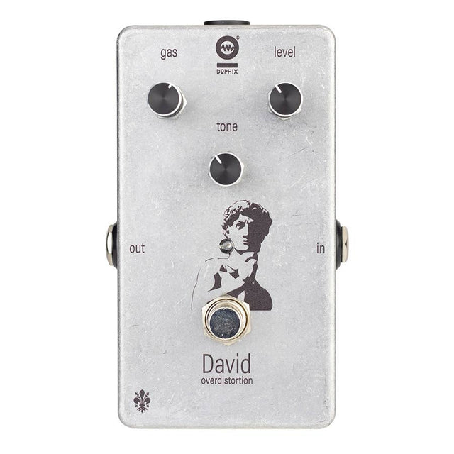 Dophix DX-DAVI DAVID over distortion, handgebouwde analoge effectenpedaal, gain loopt van crunch tot distortion/fuzz