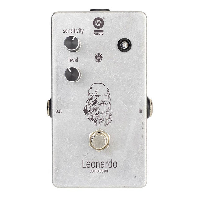 Dophix DX-LEON LEONARDO compressor, handgebouwde analoge effectenpedaal, verstelbare gevoeligheid, breed compressiebereik