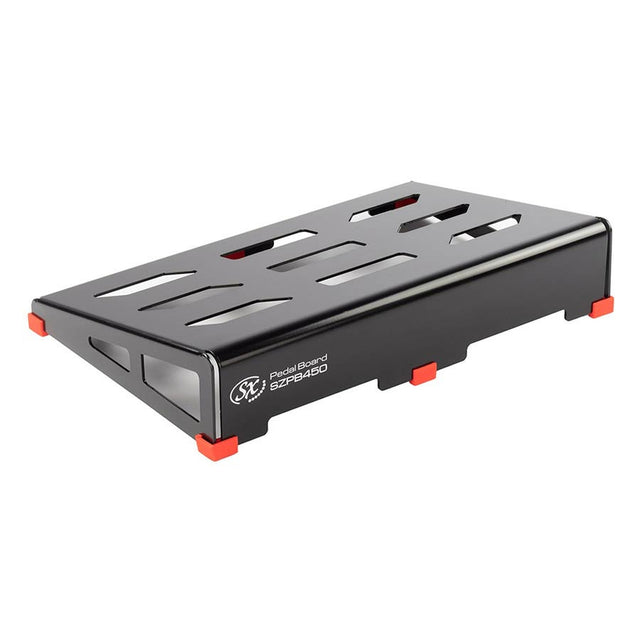 SX SZPB450 aluminum alloy pedal board, 45x31x9cm, with heavy duty bag