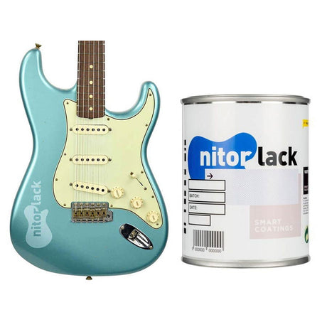 NitorLACK Nitrocellulose Verf Teal Green 500ml - Perfect voor Gitaren