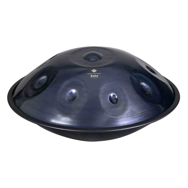 Sela SE 220 Nitrided Steel Handpan D Kurd 440 Hz donkerblauw met gevoerde draagtas