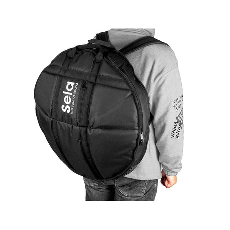 Sela SE 220 Nitrided Steel Handpan D Kurd 440 Hz donkerblauw met gevoerde draagtas