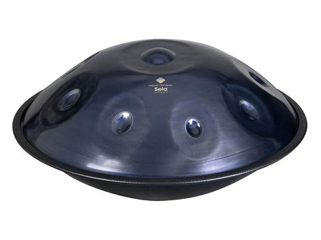 Sela SE 221 Nitrided Steel Handpan D Amara 440 Hz donkergrijs met gevoerde draagtas