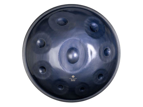 Sela SE 221 Nitrided Steel Handpan D Amara 440 Hz donkergrijs met gevoerde draagtas