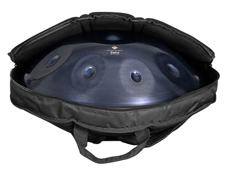 Sela SE 221 Nitrided Steel Handpan D Amara 440 Hz donkergrijs met gevoerde draagtas