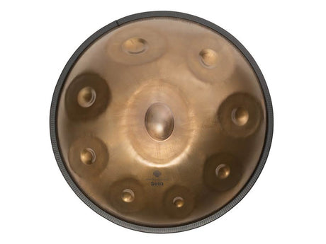 Sela SE 201 Stainless Steel Handpan D Kurd 440 Hz goud handgemaakt met gevoerde draagtas