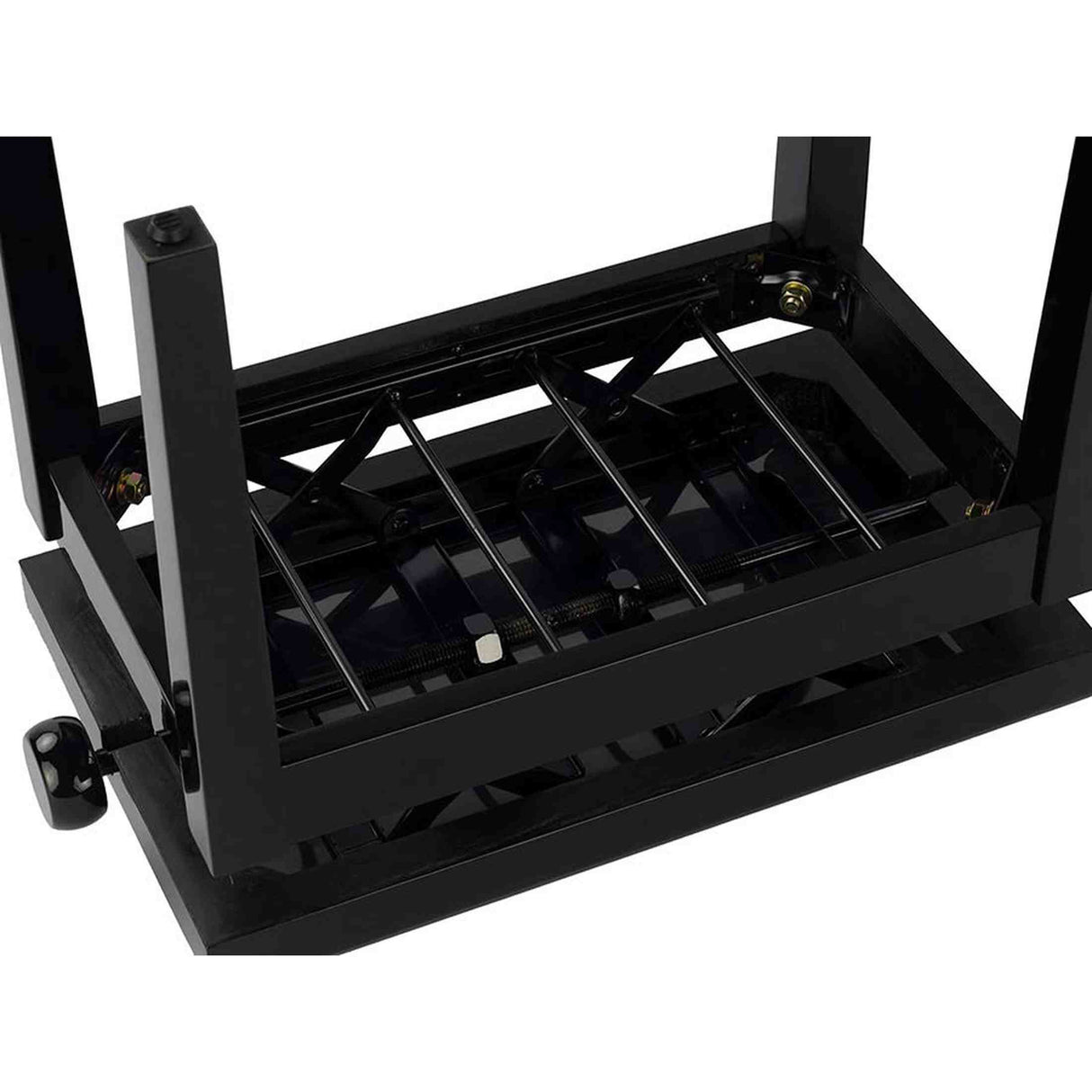 Boston PB2/2520 pianobank Deluxe – verstelbare zitting, dubbelkruis, satijnzwart met velours bekleding