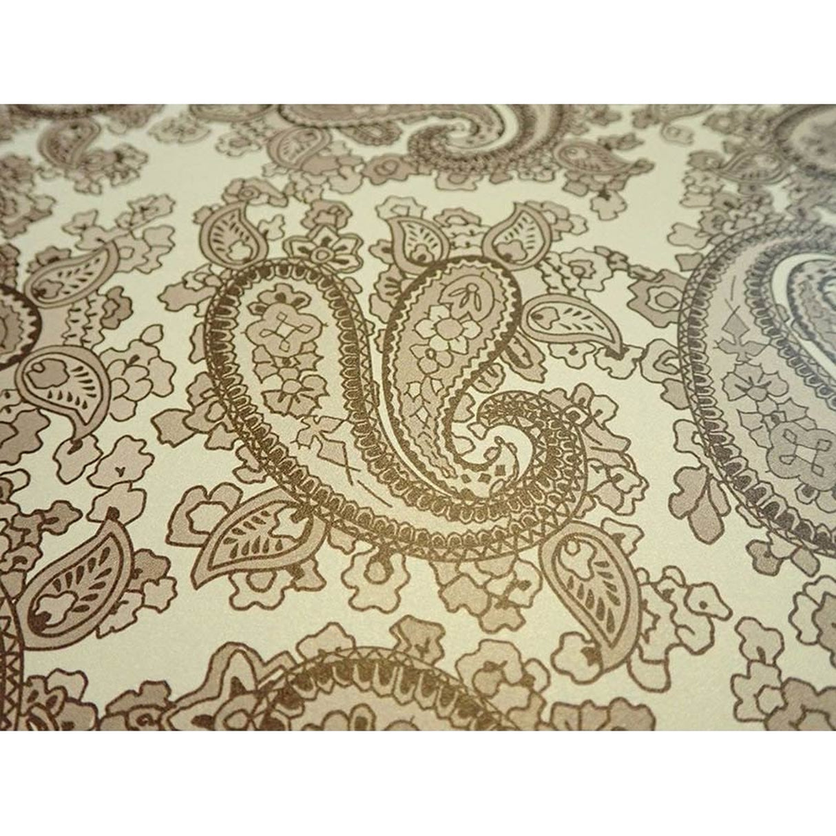 Luthitec RF3547 Zwarte Paisley Gitaar Body Decal met Parelgouden Achterkant 690x480mm