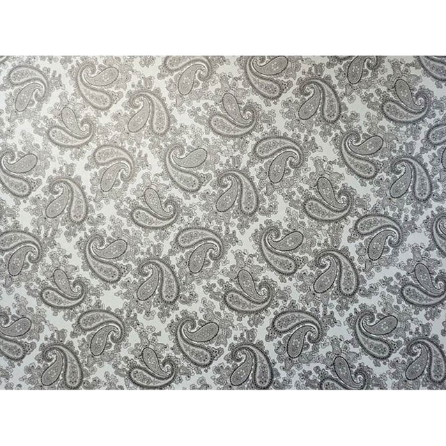 Luthitec RF3546 Zwarte Paisley Gitaarbody Decal met Zilveren Achterkant, 690x480mm