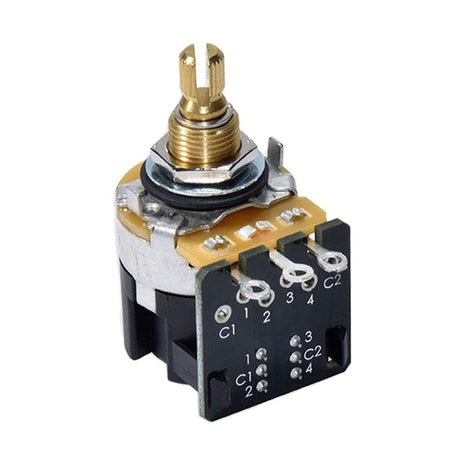 CTS USA CTS500DPDTS DPDT push-pull potentiometer, standard .375" bushing, 3/8" diameter, 500K audio