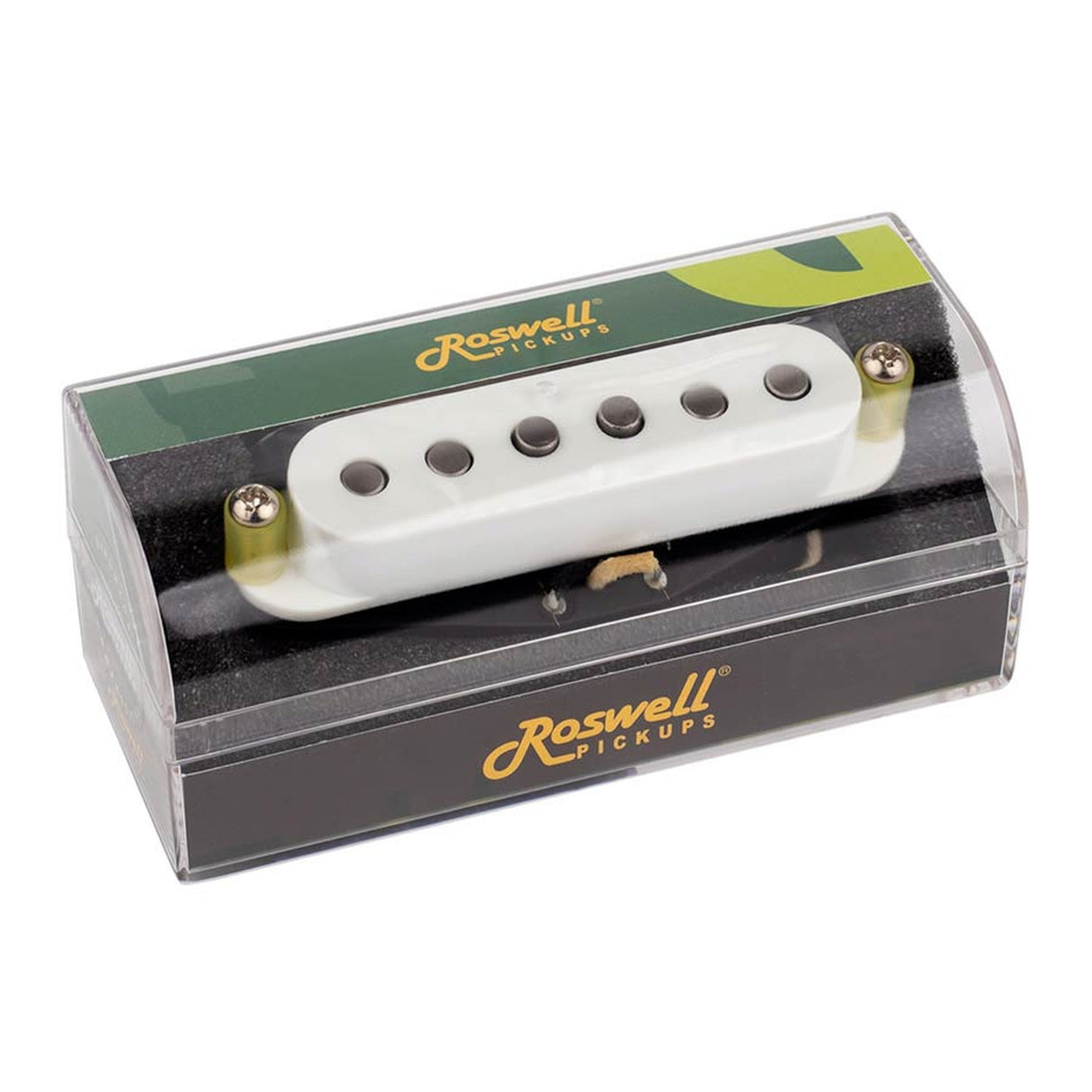 Roswell RP-STACWHT SC moderne enkele spoel ST pickup, Alnico 5 staven, midden RWRP, wit