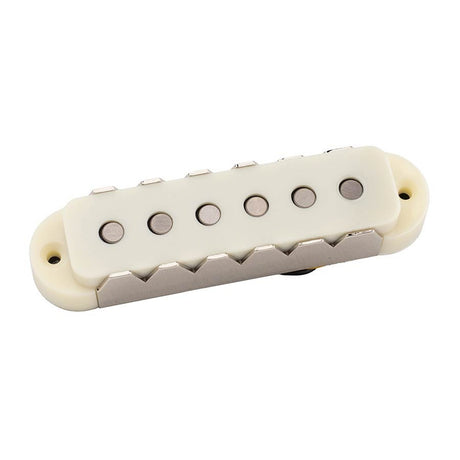 Roswell RP-JGBADWH vintage enkele spoel JG pickup, Alnico 5 staven, brug, verouderd wit