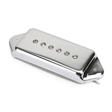 Roswell RP-P90DCRB P90 enkele spoel pickup voor gewelfde top gitaren, Alnico 5 staven, brug, chroom