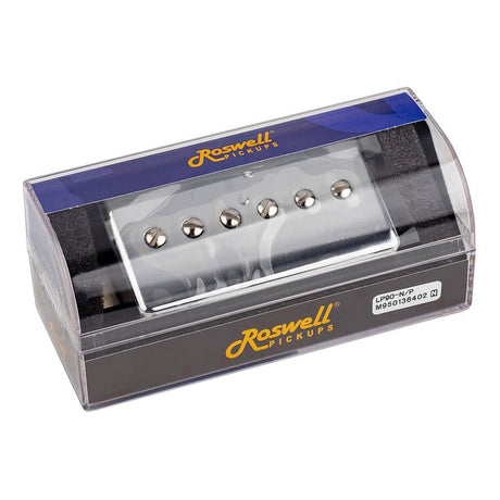 Roswell RP-LP90N humbucker formaat P90 enkele spoel pickup, Alnico 5 balk, hals, nikkel