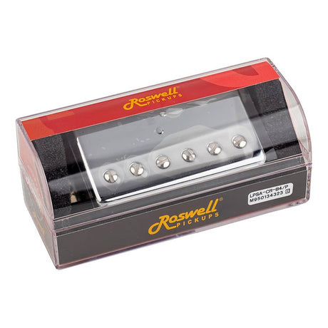 Roswell RP-LPSACRB4 humbucker pickup, Alnico 5 balken, afgedekt, brug, nikkel