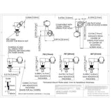 Hipshot HS6K1EN0SST guitar tuner upgrade kit, 6 inline classic, closed satin staggered
