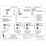 Hipshot HS6K1GN0GST guitar tuner upgrade kit, 6 in line classic, open gold staggered