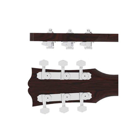 Hipshot HS6K2VEL0C Vintage gitaar tuner upgrade kit, 3 + 3 Grip-Lock, closed chroom