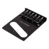 Hipshot HS4410046B Telecaster retrofit bridge, 4 hole 6 saddles, black