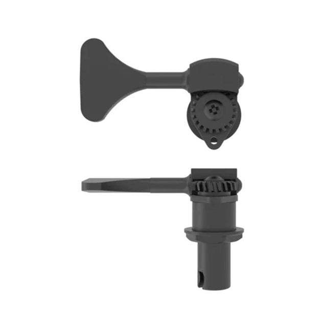 Hipshot HS0655KBT HB6 1/2" licensed Ultralite bass tuning machine, black, Y key, treble side