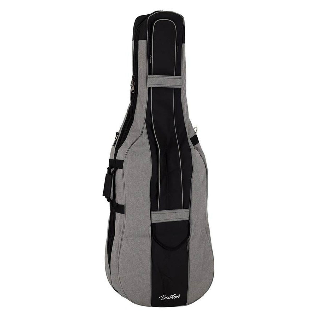 Boston CT-114-GR cello bag 1/4, light grey, 19 mm. padded, 2 straps, various pockets