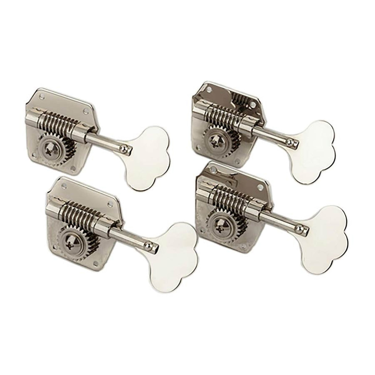 Fender 78834049 Pure Vintage bass machine heads, vintage reverse wind, nickel, set of 4