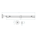 Boston TRD-420-W Dubbele Actie Truss Rod met Spoke Wheel Aanpassing - 420mm