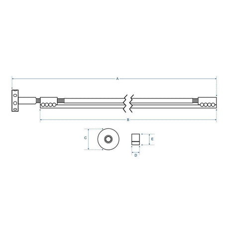 Boston TRD-460-W Double Action Truss Rod 460 mm Spoke Wheel voor Elektrische Gitaar