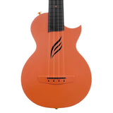 Cascha HH 2289 Oranje Carbon Fiber concert ukulele met softcase