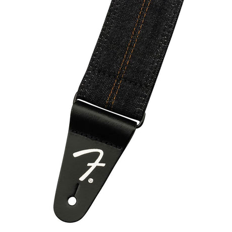 Fender 990638004 Wrangler denim band, gewassen zwart stiksel