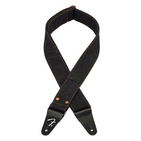 Fender 990638005 Wrangler geklonken denim band, zwart